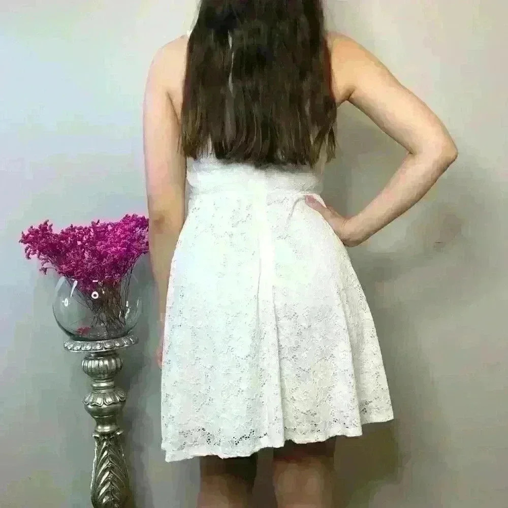 Sequin Hearts Ivory Dress - Picture 2 of 8
